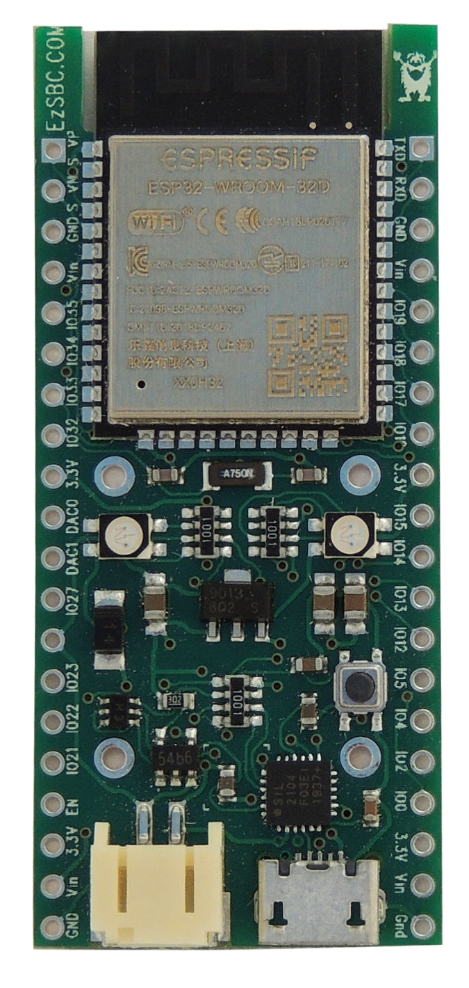 ESP32_Bat Battery Charging Breakout and Development Board with 400mAh LiPo Cell